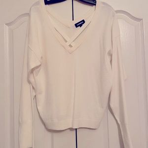 Express white sweater
